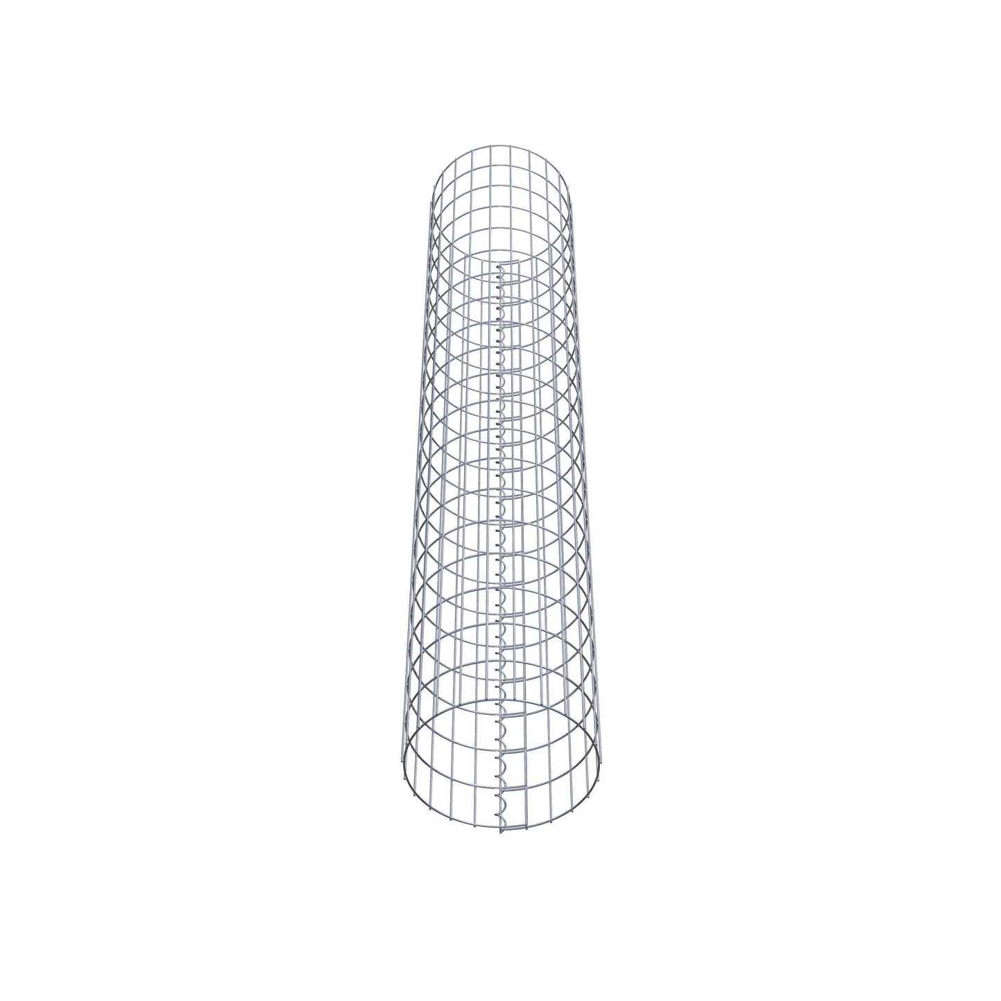 Colonna gabbionata rotonda 37 cm di diametro, 200 cm di altezza, maglia 5 cm x 10 cm