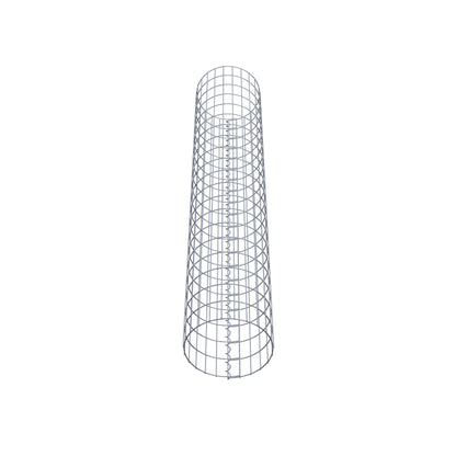 Colonna gabbionata rotonda 37 cm di diametro, 200 cm di altezza, maglia 5 cm x 10 cm