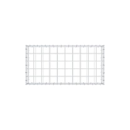 Gabion 100 cm x 20 cm x 50 cm (L x H x P), maille 10 cm x 10 cm, anneau en C