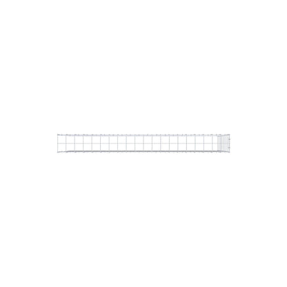 Gabbione aggiuntivo tipo 4 200 cm x 100 cm x 20 cm (L x H x P), maglia 10 cm x 10 cm, anello a C