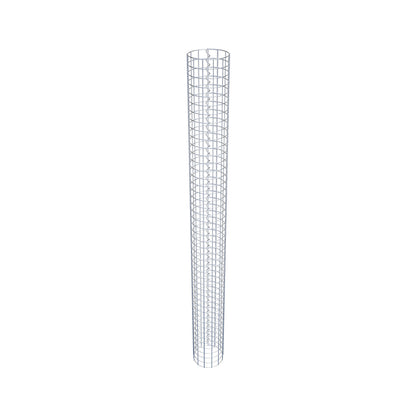 Gabionensäule rund 22 cm Durchmesser, 230 cm Höhe, Maschenweite 5 cm x 5 cm