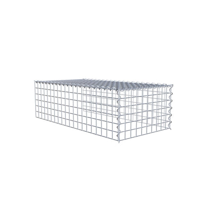 Extra gabion typ 4 100 cm x 30 cm x 50 cm (L x H x D), maskstorlek 5 cm x 5 cm, spiral