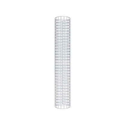Colonna gabbionata rotonda 27 cm di diametro, 160 cm di altezza, maglia 5 cm x 5 cm