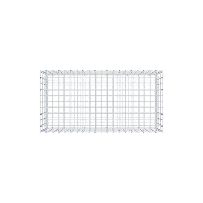 Gabion 100 cm x 40 cm x 50 cm (L x H x D), maskstorlek 5 cm x 10 cm, C-ring