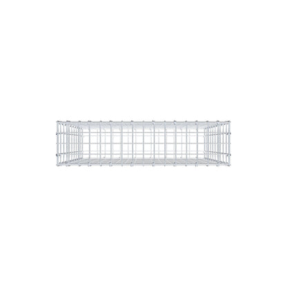 Gavión 100 cm x 80 cm x 20 cm (L x A x P), luz de malla 5 cm x 10 cm, anillo en C