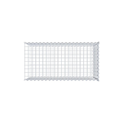 Extra gabion typ 2 100 cm x 50 cm x 50 cm (L x H x D), maskstorlek 5 cm x 5 cm, spiral
