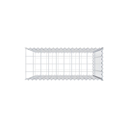 Opvokset gabion type 2 100 cm x 100 cm x 40 cm (L x H x D), maskestørrelse 10 cm x 10 cm, spiral