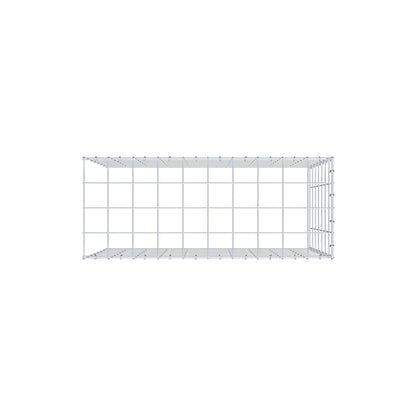 Monteret gabion type 4 100 cm x 70 cm x 40 cm (L x H x D), maskestørrelse 10 cm x 10 cm, C-ring
