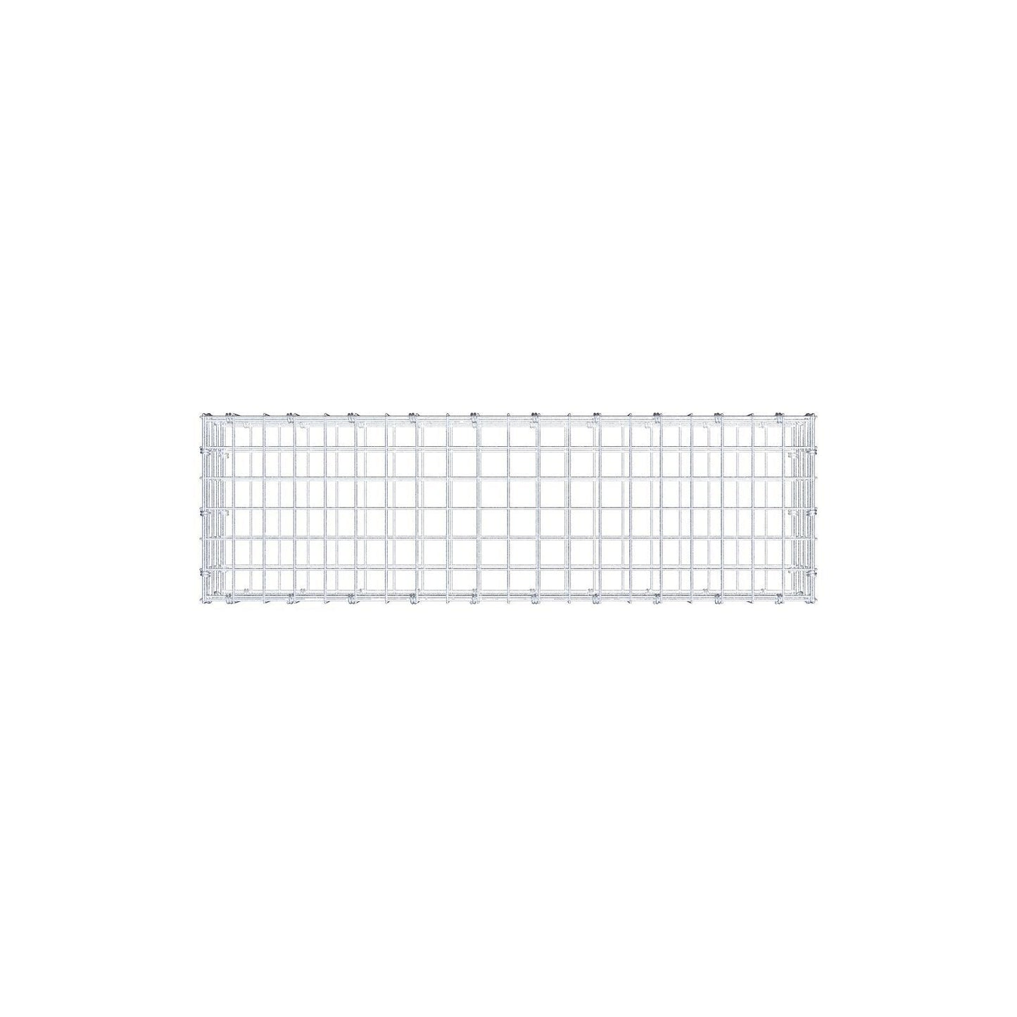 Gabione 100 cm x 20 cm x 30 cm (L x H x T), Maschenweite 5 x 5 cm, Spiralring