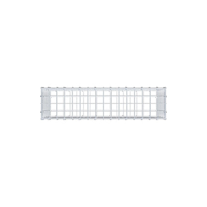 Gabion 80 cm x 40 cm x 20 cm (L x H x D), maskstorlek 5 cm x 5 cm, C-ring