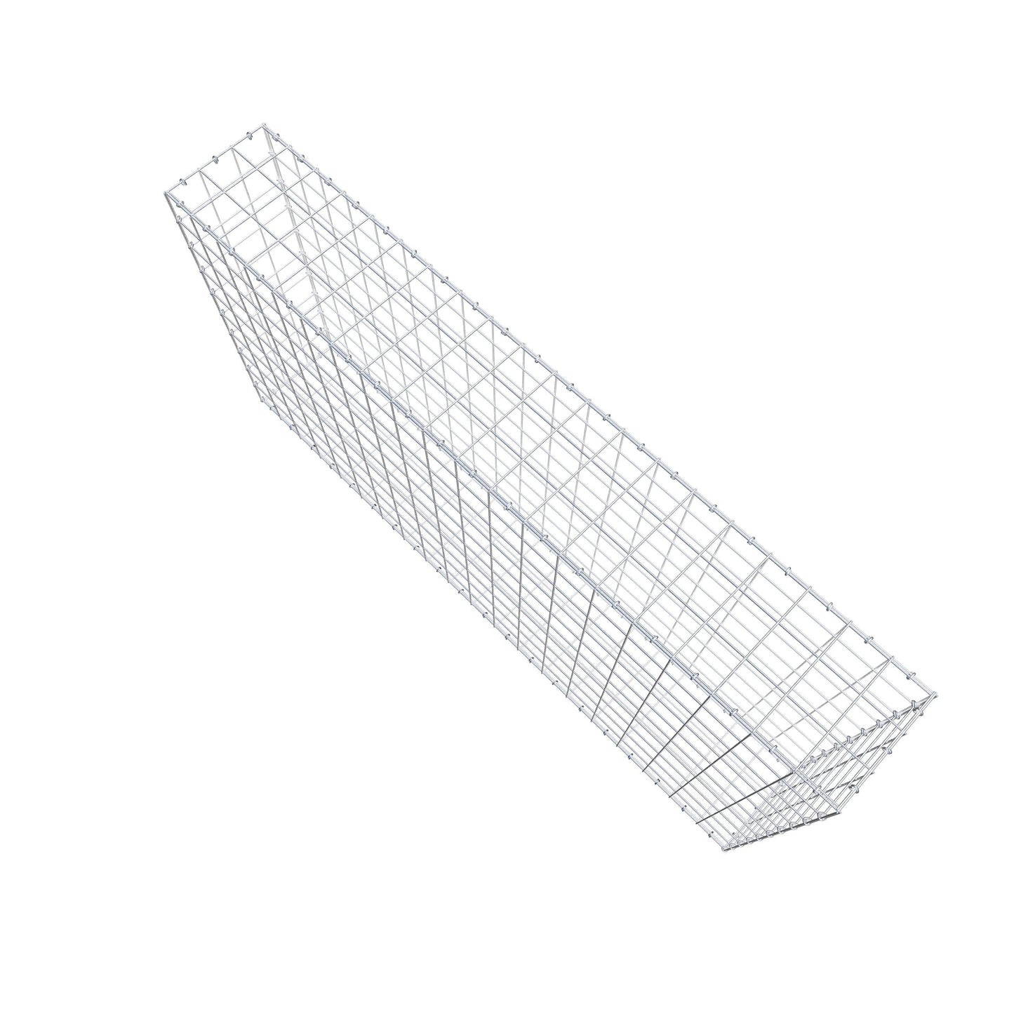 Gavión 200 cm x 100 cm x 30 cm (L x A x P), malla 10 cm x 10 cm, anillo en C