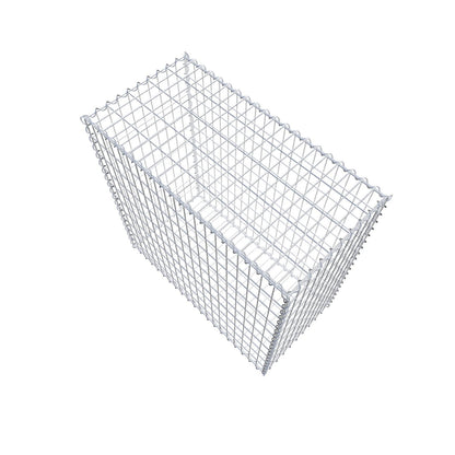 Gabion 100 cm x 100 cm x 50 cm (L x H x P), mailles 5 cm x 10 cm, spirale