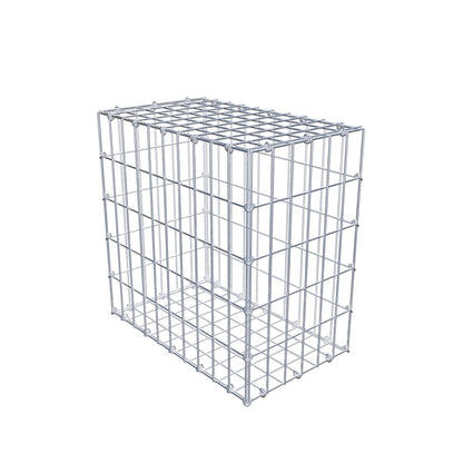 Gabbione 50 cm x 50 cm x 30 cm (L x H x P), maglia 5 cm x 10 cm, anello a C