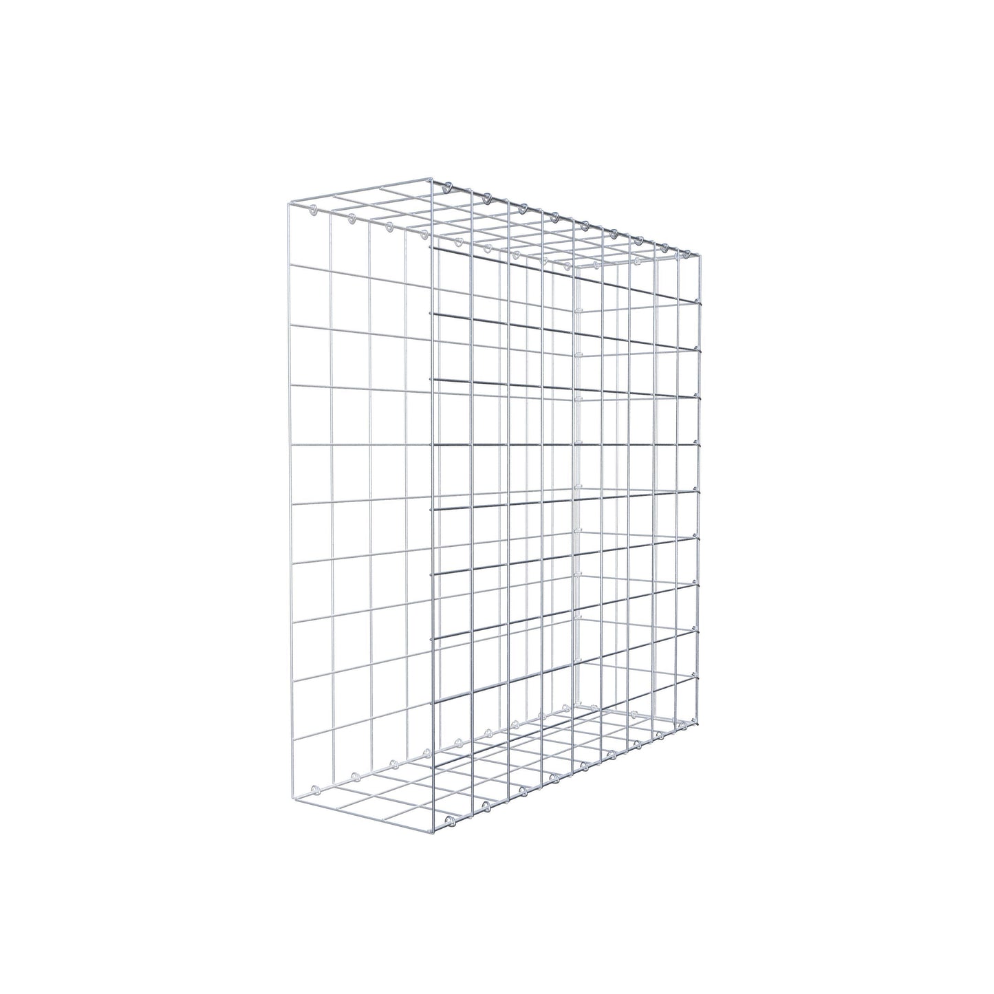 Bevestigbare schanskorf type 2 100 cm x 90 cm x 30 cm (L x H x D), maaswijdte 10 cm x 10 cm, C-ring