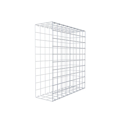 Bevestigbare schanskorf type 2 100 cm x 90 cm x 30 cm (L x H x D), maaswijdte 10 cm x 10 cm, C-ring