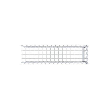 Gabion rapporté type 4 80 cm x 40 cm x 20 cm (L x H x P), mailles 5 cm x 10 cm, spirale