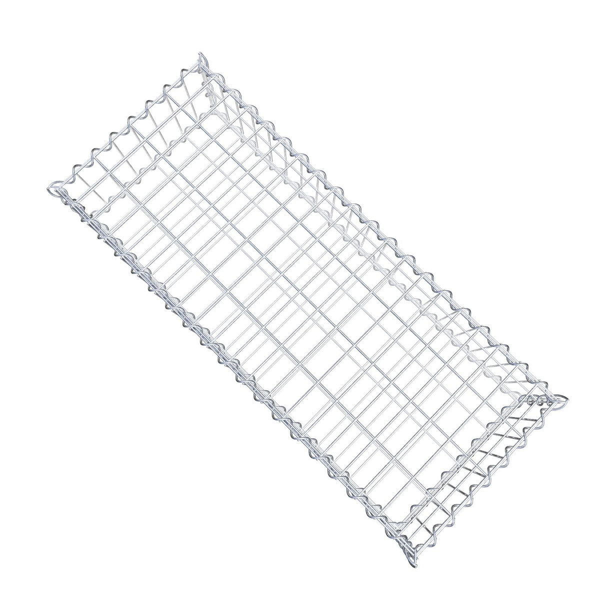 Gabion 100 cm x 20 cm x 40 cm (L x H x D), maskestørrelse 5 cm x 10 cm, spiral