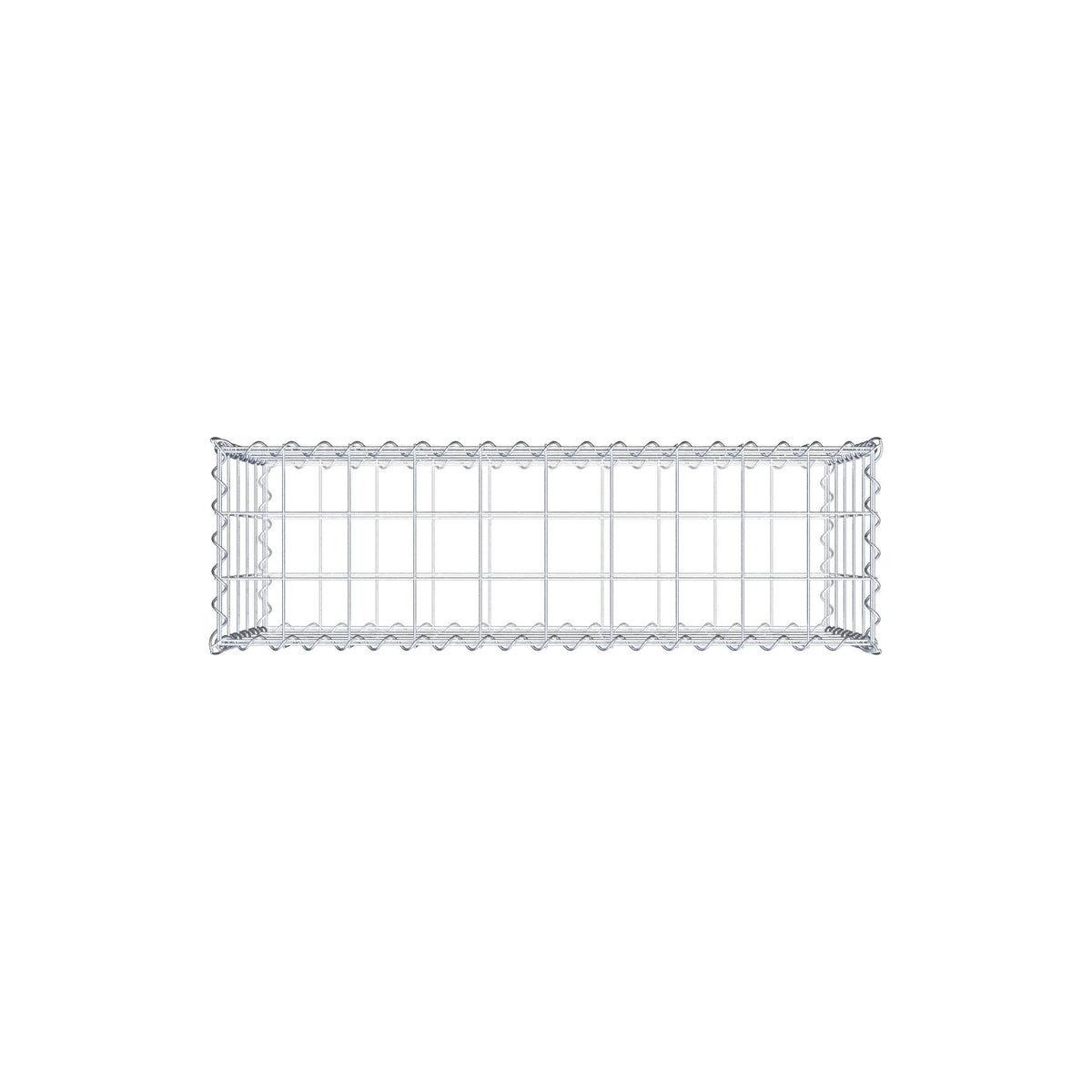 Gabione 100 cm x 50 cm x 30 cm (L x H x T), Maschenweite 10 cm x 10 cm, Spirale