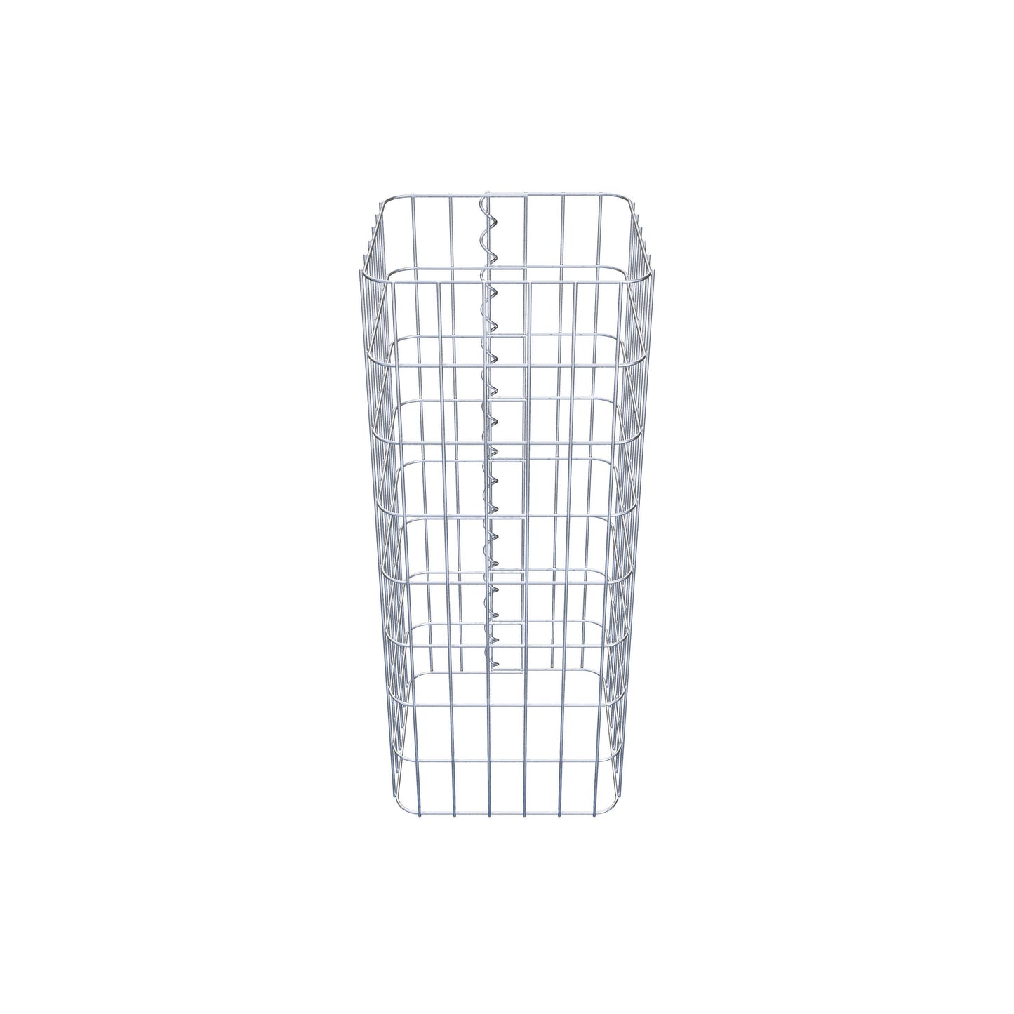 Columna de gaviones, angular 32 cm x 32 cm, 80 cm de altura, MW 5 cm x 10 cm