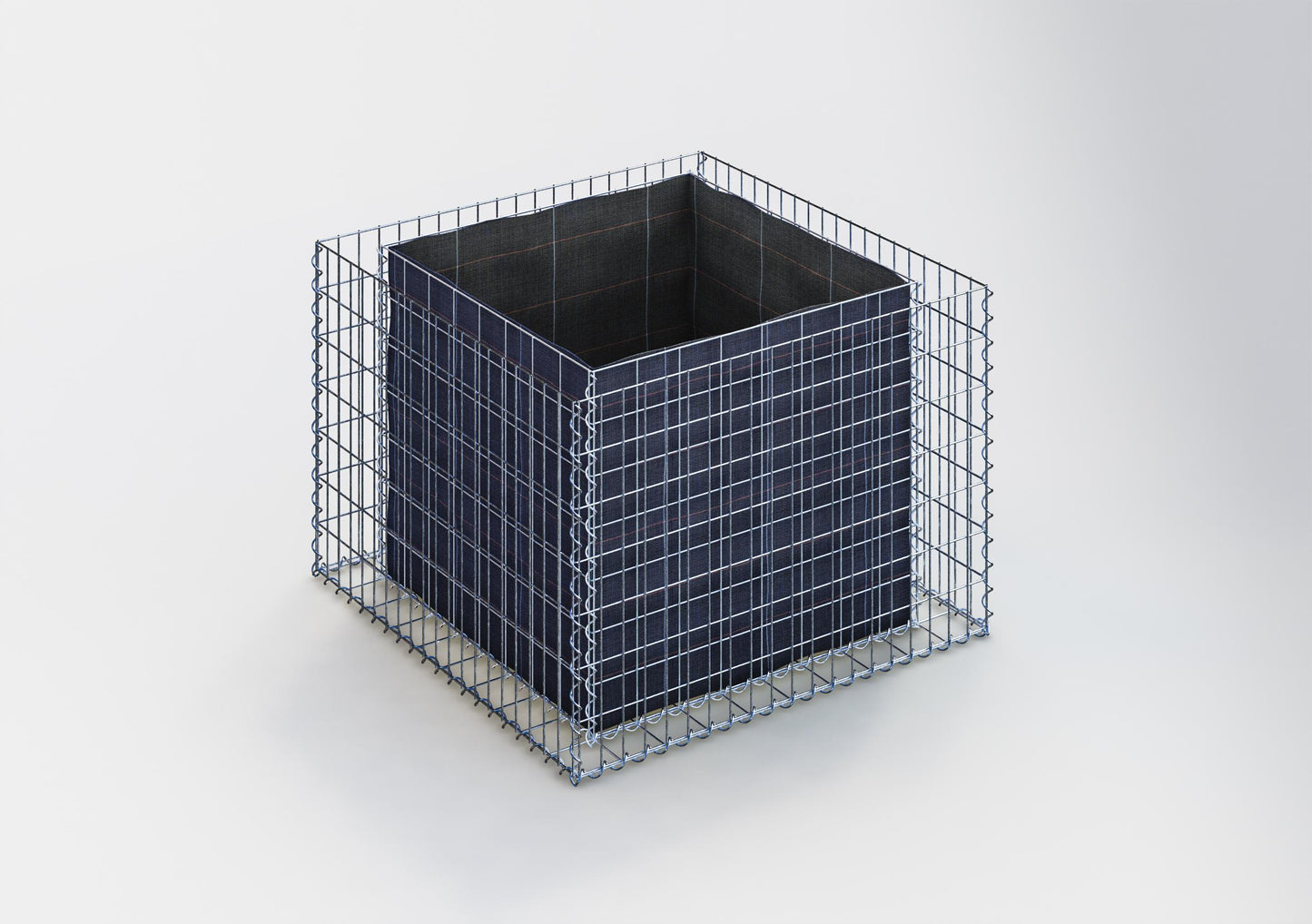 Højbed firkantet 100 cm x 70 cm x 100 cm (L x H x D), maskestørrelse 5 x 10 cm, vægtykkelse 10 cm