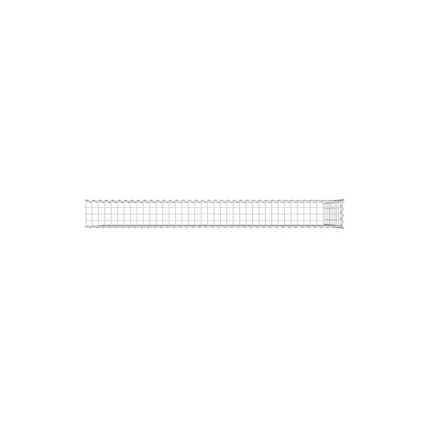 Opvokset gabion type 4 200 cm x 100 cm x 20 cm (L x H x D), maskestørrelse 5 cm x 10 cm, spiral