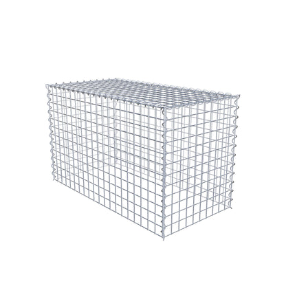 Gabbione aggiuntivo tipo 3 100 cm x 60 cm x 50 cm (L x H x P), maglia 5 cm x 5 cm, a spirale