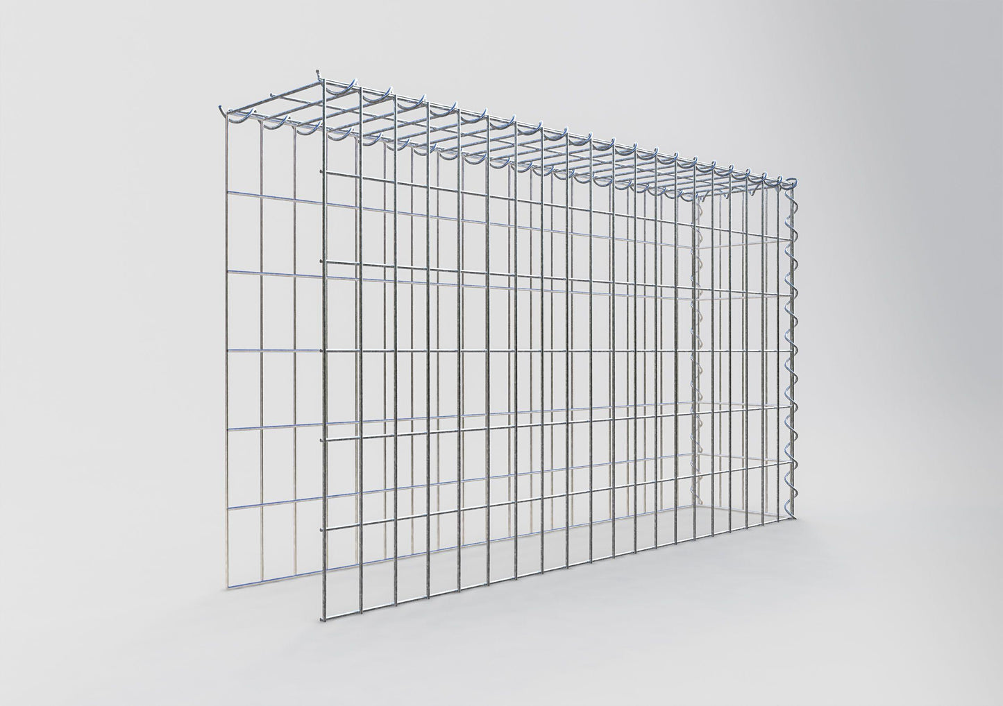 Anbaugabione Typ 4 100 cm x 60 cm x 20 cm (L x H x T), Maschenweite 5 cm x 10 cm, Spirale
