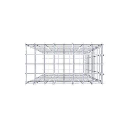 Gabião tipo 2 100 cm x 40 cm x 20 cm, malhagem 5 cm x 10 cm, anel C