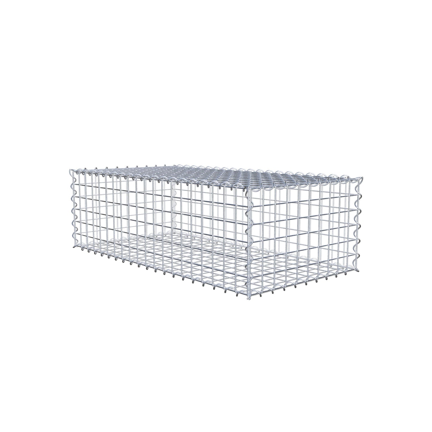 Gabione 100 cm x 30 cm x 50 cm (L x H x T), Maschenweite 5 cm x 5 cm, Spirale