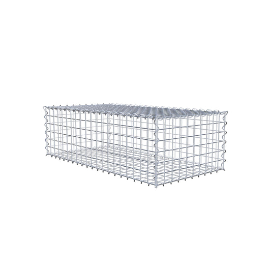 Gabion 100 cm x 30 cm x 50 cm (L x H x D), mesh size 5 cm x 5 cm, spiral