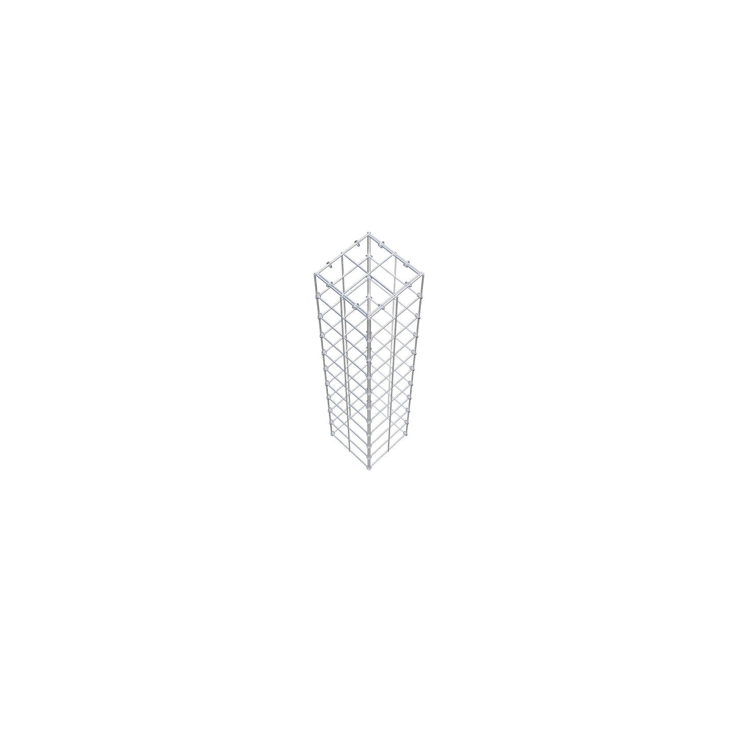 Gavión complementario de tipo 3 100 cm x 20 cm x 20 cm (L x A x P), malla 10 cm x 10 cm, anillo en C