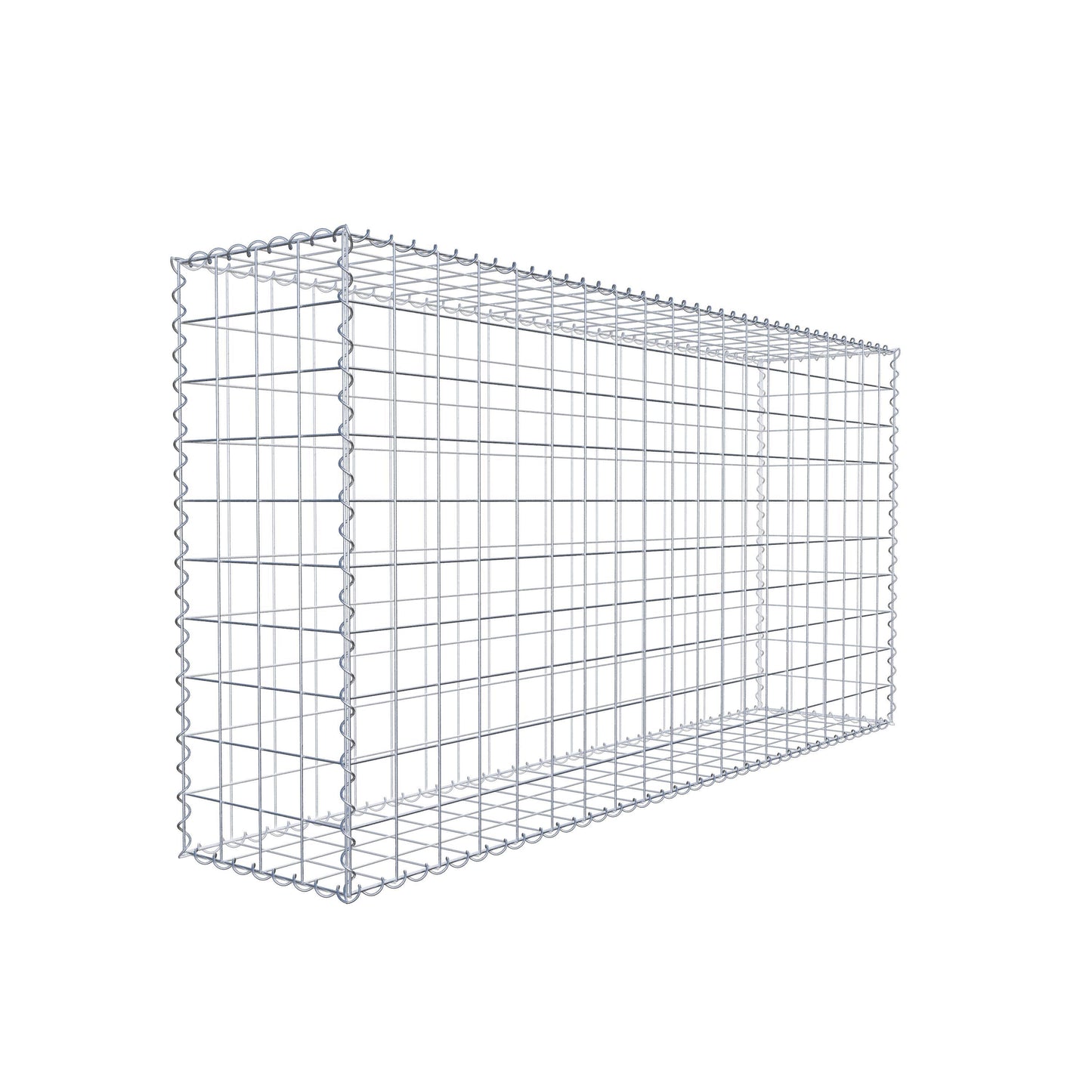 Gabbione 200 cm x 100 cm x 40 cm (L x H x P), maglia 10 cm x 10 cm, spirale