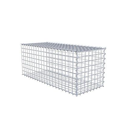 Gabião tipo 2 100 cm x 40 cm x 40 cm (C x A x P), malhagem 5 cm x 5 cm, espiral
