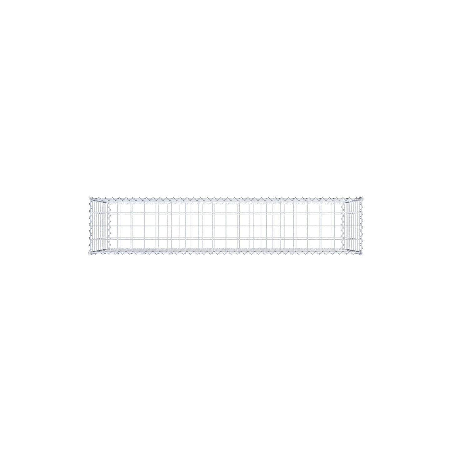 Gabbione 200 cm x 100 cm x 40 cm (L x H x P), maglia 10 cm x 10 cm, spirale