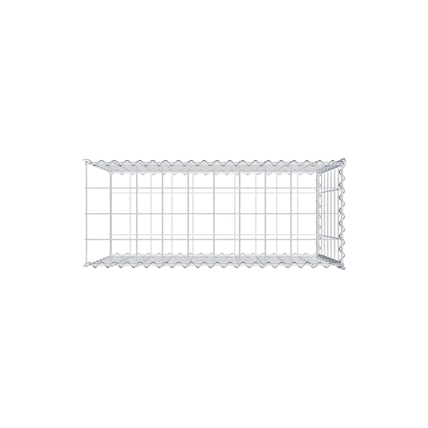 Gabião tipo 2 100 cm x 70 cm x 40 cm (C x A x P), malhagem 10 cm x 10 cm, espiral