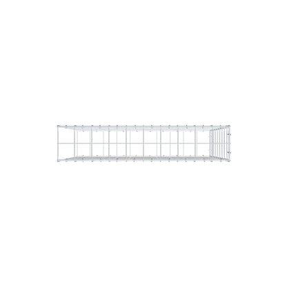 Monteret gabion type 2 100 cm x 90 cm x 20 cm (L x H x D), maskestørrelse 10 cm x 10 cm, C-ring