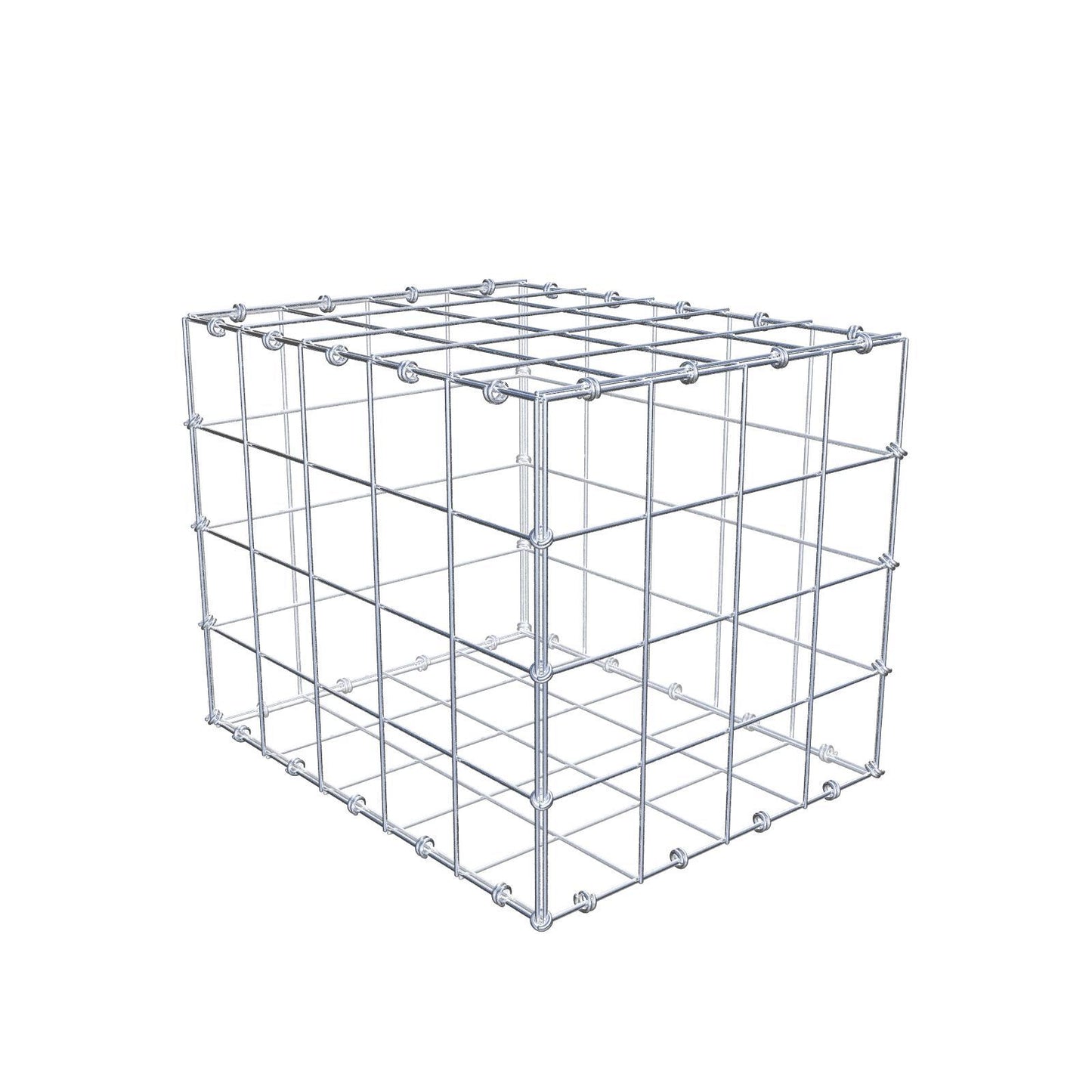 Gabbione 50 cm x 40 cm x 40 cm (L x H x P), maglia 10 x 10 cm, anello a spirale
