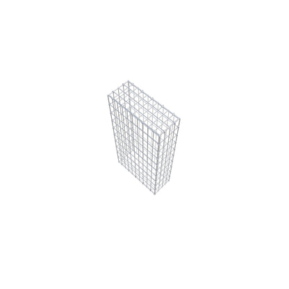 Gabião 100 cm x 50 cm x 20 cm (C x A x P), malhagem 5 cm x 10 cm, anel C