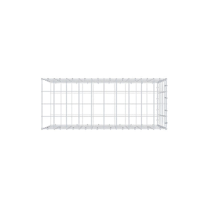Monteret gabion type 2 100 cm x 50 cm x 40 cm (L x H x D), maskestørrelse 10 cm x 10 cm, C-ring