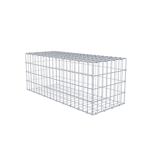 Gabion 100 cm x 40 cm x 40 cm (L x H x P), mailles 5 x 10 cm, anneau en spirale