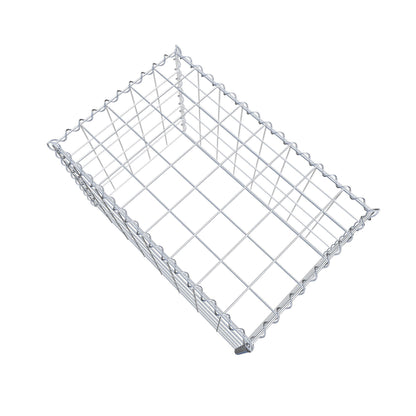 Gabbione aggiuntivo tipo 3 80 cm x 50 cm x 50 cm (L x H x P), dimensione maglia 10 cm x 10 cm, a spirale