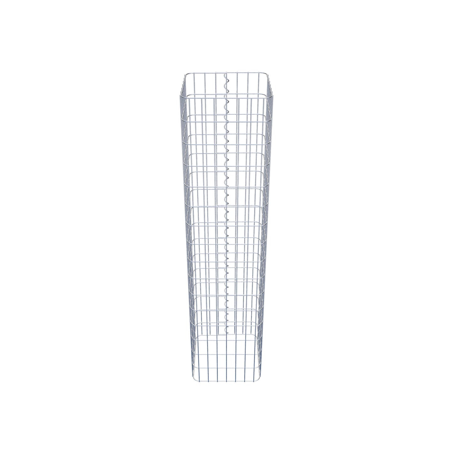 Colonne de gabion carrée 37 cm x 37 cm, 160 cm de hauteur, MW 5 cm x 10 cm