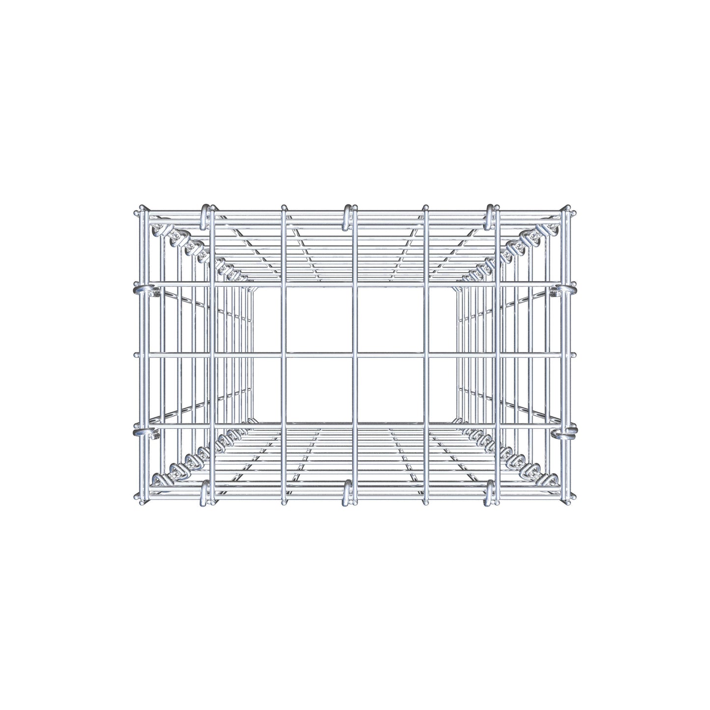 Gabbione aggiuntivo di tipo 3 100 cm x 30 cm x 20 cm (L x H x P), maglia 5 cm x 10 cm, anello a C