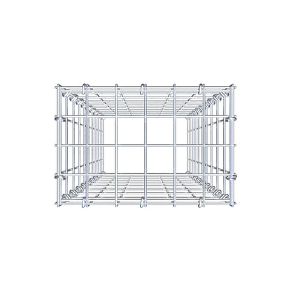 Gabbione aggiuntivo di tipo 3 100 cm x 30 cm x 20 cm (L x H x P), maglia 5 cm x 10 cm, anello a C