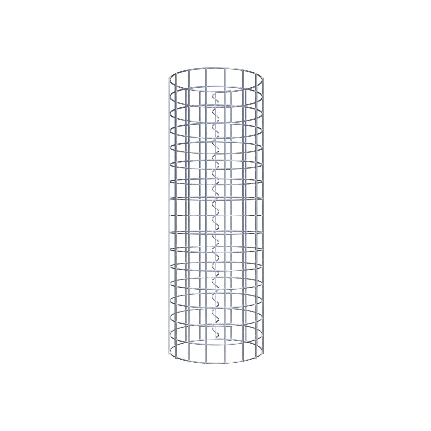 Coluna de gabião redonda 27 cm de diâmetro, 80 cm de altura, malhagem 5 cm x 5 cm