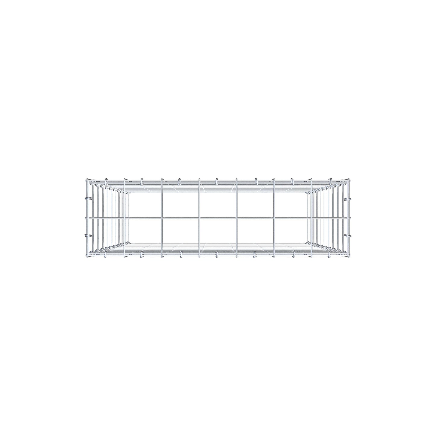 Gabião Tipo 3 100 cm x 70 cm x 20 cm (C x A x P), malhagem 10 cm x 10 cm, anel C