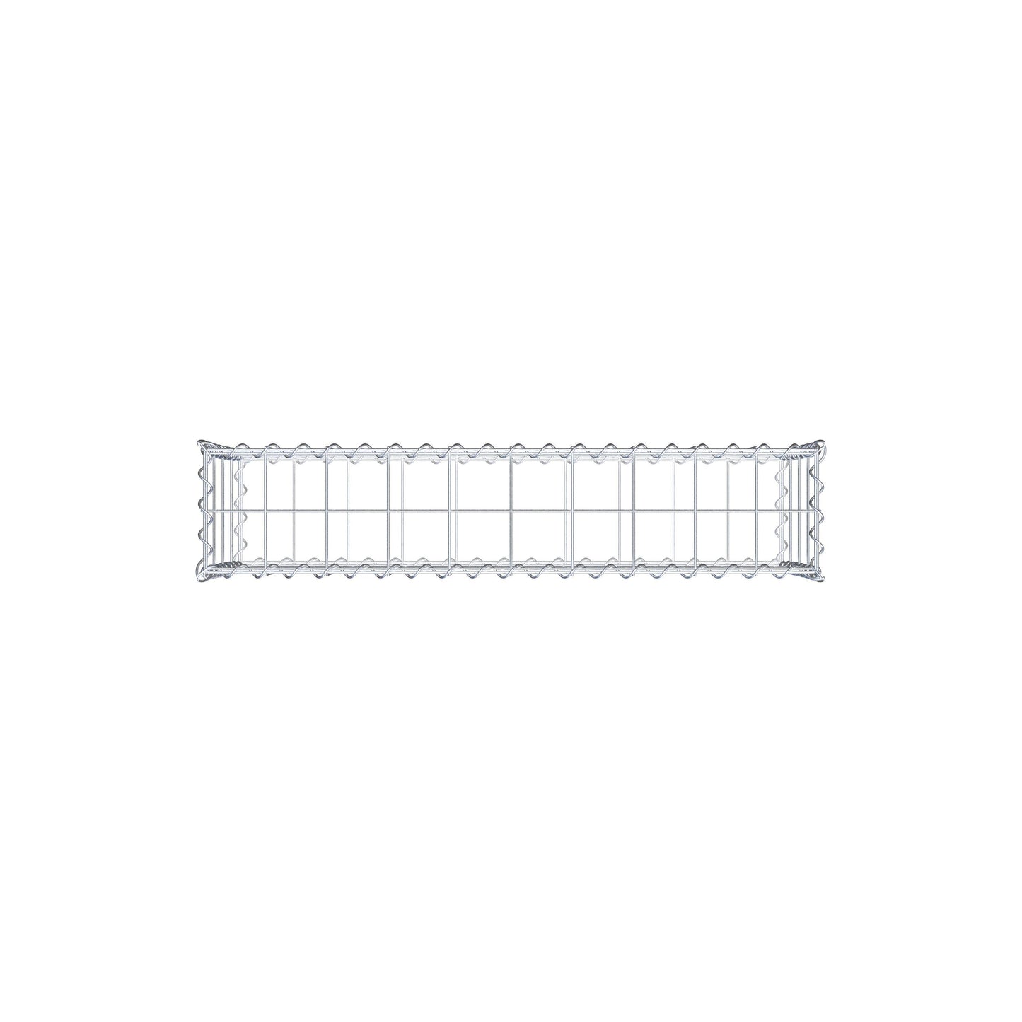 Gabion 100 cm x 40 cm x 20 cm (L x H x D), mesh size 10 cm x 10 cm, spiral