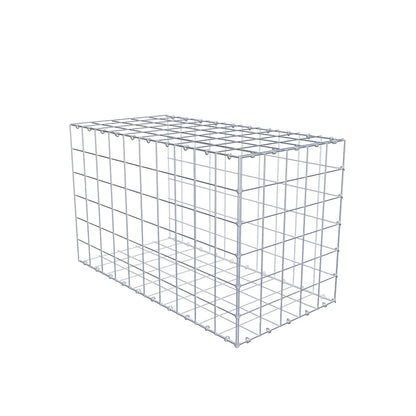 Gabião Tipo 2 100 cm x 60 cm x 50 cm (C x A x P), malhagem 10 cm x 10 cm, anel C