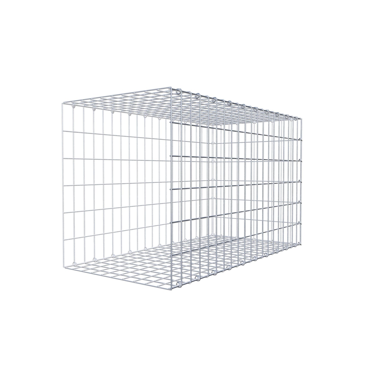 Fourche rapportée type 2 100 cm x 60 cm x 50 cm, mailles 5 cm x 10 cm, anneau en C
