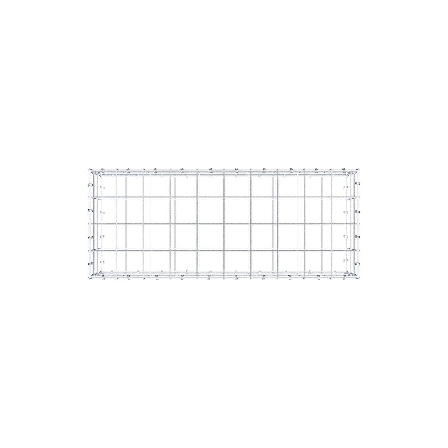 Gabião 100 cm x 30 cm x 40 cm (C x A x P), malhagem 10 x 10 cm, anel espiral